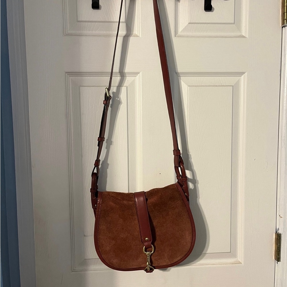 Michael Kors Leather Acorn Crossbody Purse